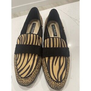 ISAAC MIZRAHI ANIMAL PRINT LOAFERS SZ 7M